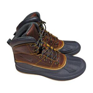 Nike ACG Woodside II 2 Brown Leather Winter Duck Boots Men's Size 11 NEW